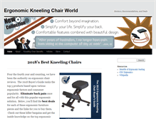 Tablet Screenshot of ergonomickneelingchairs.org